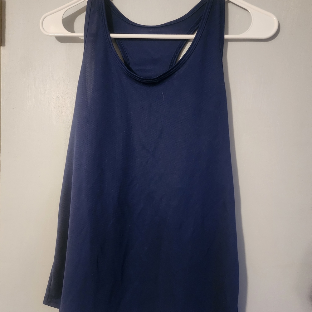 Women's Navy Racerback Tank Top